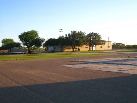 The campus grounds at sunset, 2012.