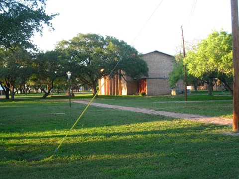 The walkways and oaks toward the chapel, 2012.
