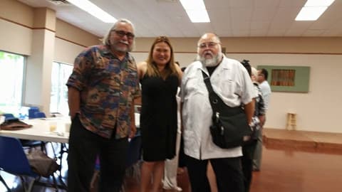 Alumni catching up at a Class of 1969 gathering.
