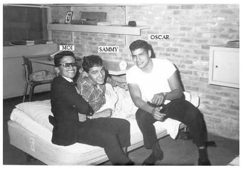 Diego, Sammy Rodriguez from New York and Oscar Gonzales from Victoria, Texas, in their dorm room.