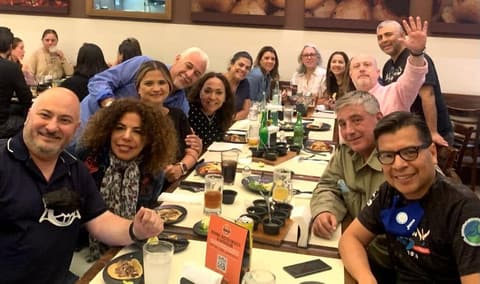 A long reunion lunch in Mexico City.