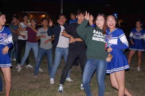 Homecoming Bonfire and Senior Blessing, October 18, 2017.