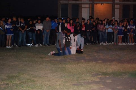 Homecoming Bonfire and Senior Blessing, October 18, 2017.