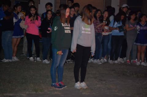 Homecoming Bonfire and Senior Blessing, October 18, 2017.