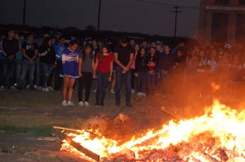 Homecoming Bonfire and Senior Blessing, October 18, 2017.