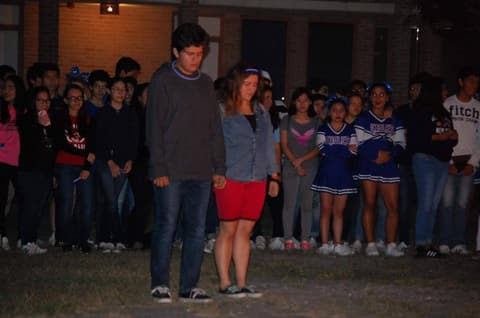 Homecoming Bonfire and Senior Blessing, October 18, 2017.