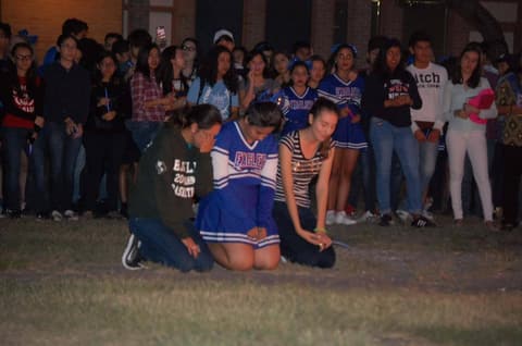 Homecoming Bonfire and Senior Blessing, October 18, 2017.