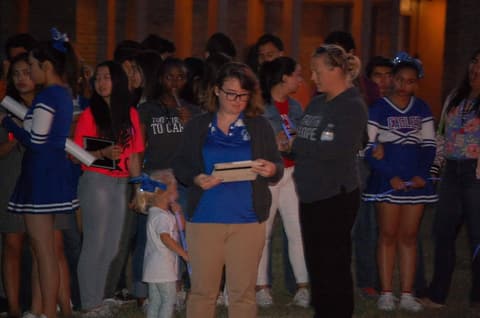 Homecoming Bonfire and Senior Blessing, October 18, 2017.