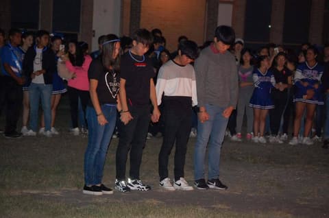 Homecoming Bonfire and Senior Blessing, October 18, 2017.