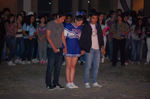Homecoming Bonfire and Senior Blessing, October 18, 2017.