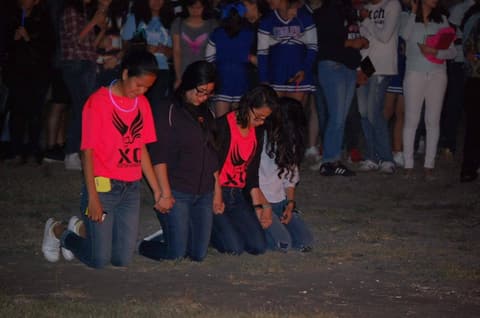 Homecoming Bonfire and Senior Blessing, October 18, 2017.