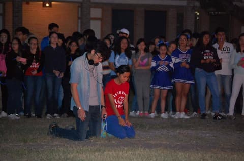 Homecoming Bonfire and Senior Blessing, October 18, 2017.