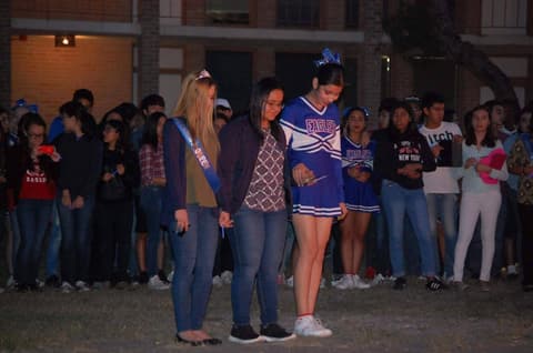 Homecoming Bonfire and Senior Blessing, October 18, 2017.