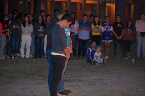 Homecoming Bonfire and Senior Blessing, October 18, 2017.