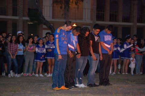 Homecoming Bonfire and Senior Blessing, October 18, 2017.