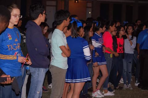 Homecoming Bonfire and Senior Blessing, October 18, 2017.