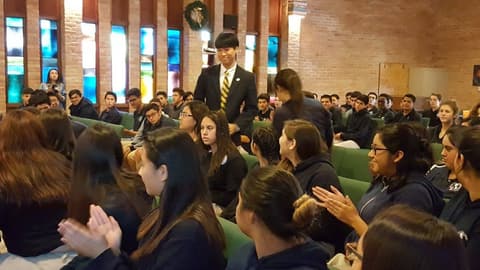 National Honor Society Induction Ceremony, December 1, 2017.
