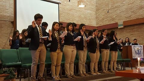 National Honor Society Induction Ceremony, December 1, 2017.