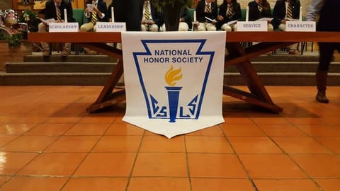 National Honor Society Induction Ceremony, December 1, 2017.