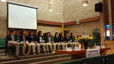 National Honor Society Induction Ceremony, December 1, 2017.