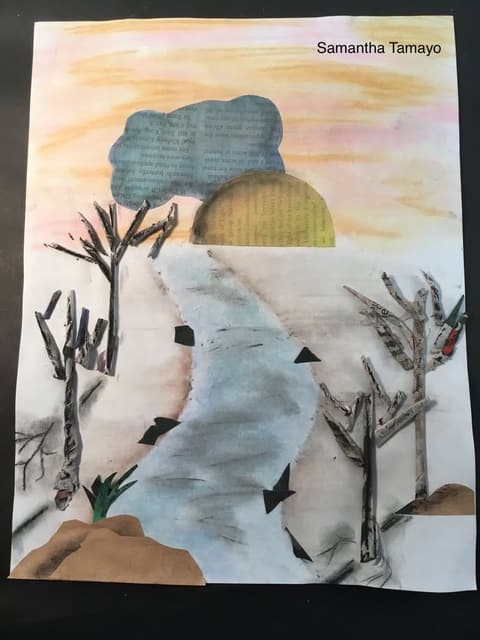 Mixed Media Art Landscapes, February 9, 2018.