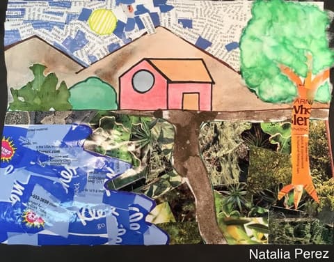 Mixed Media Art Landscapes, February 9, 2018.