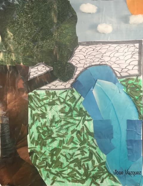 Mixed Media Art Landscapes, February 9, 2018.