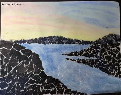 Mixed Media Art Landscapes, February 9, 2018.