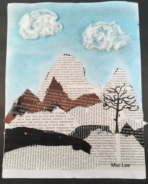 Mixed Media Art Landscapes, February 9, 2018.