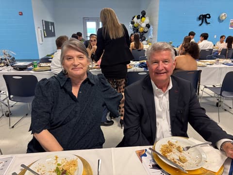The Class of 2026 graduation dinner with families, teachers and friends, May 2026.