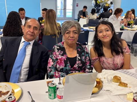 The Class of 2026 graduation dinner with families, teachers and friends, May 2026.