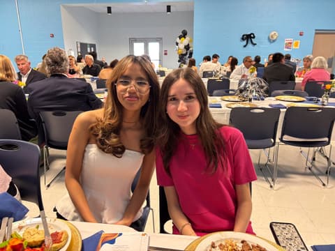 The Class of 2026 graduation dinner with families, teachers and friends, May 2026.