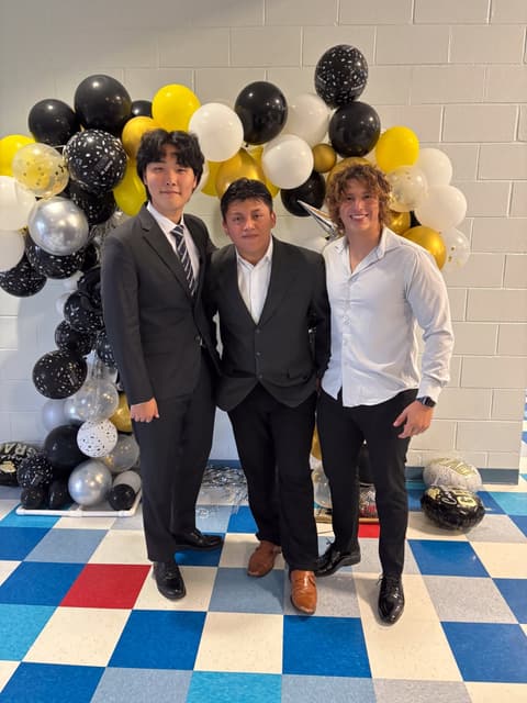 The Class of 2026 graduation dinner with families, teachers and friends, May 2026.