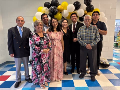 The Class of 2026 graduation dinner with families, teachers and friends, May 2026.