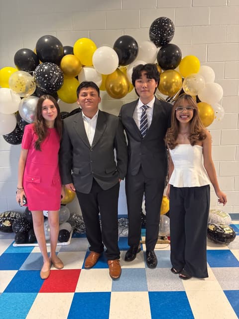 The Class of 2026 graduation dinner with families, teachers and friends, May 2026.