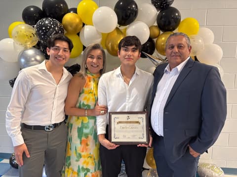 The Class of 2026 graduation dinner with families, teachers and friends, May 2026.