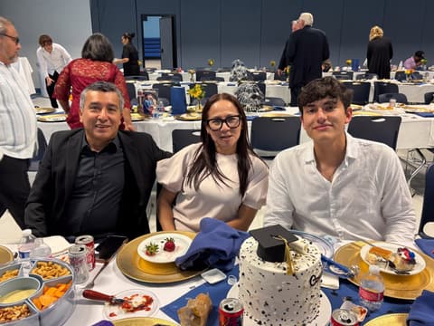 The Class of 2026 graduation dinner with families, teachers and friends, May 2026.