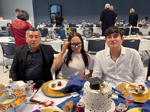 The Class of 2026 graduation dinner with families, teachers and friends, May 2026.