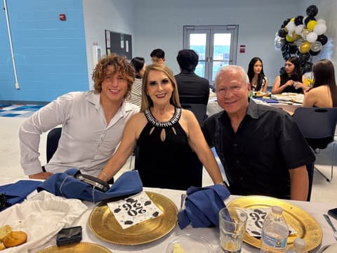 The Class of 2026 graduation dinner with families, teachers and friends, May 2026.
