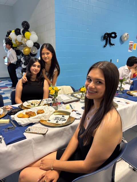 The Class of 2026 graduation dinner with families, teachers and friends, May 2026.
