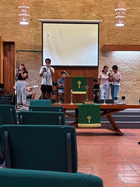 Back-to-school week and chapel worship, August 2025.