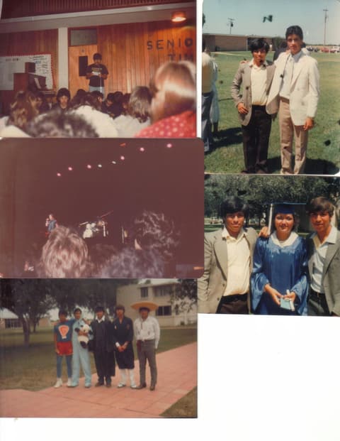 Scrapbook snapshots from the Class of 1983’s senior year and graduation.