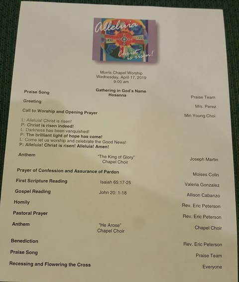 Easter Service & Celebration.