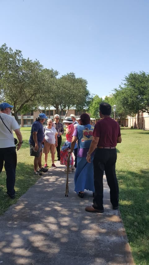 Welcome Home, Class of 1969 & 1979! Alumni of the two classes back on campus for their 50th and 40th anniversaries, with lunch, a program, music and a check for the school, summer 2019.