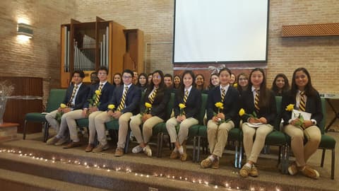 National Honor Society Induction Ceremony, December 2, 2019.