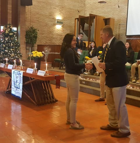 National Honor Society Induction Ceremony, December 2, 2019.