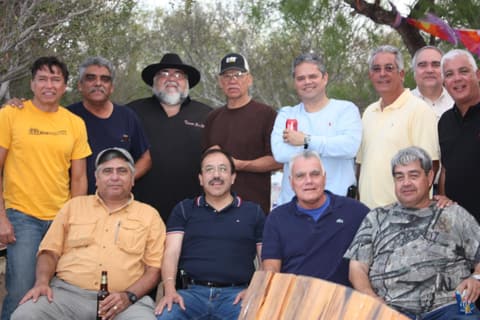 Alumni from the late 1960s and early 1970s together again at Moonstar Ranch in Duval County, Texas.