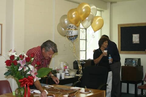 Mrs. Carmen González celebrates 40 years of working at Pan Am, August 8, 2014.