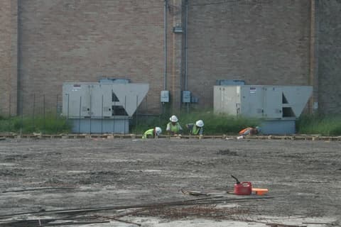 Construction of the new student center — later the Harte Student Center — October 10, 2014.