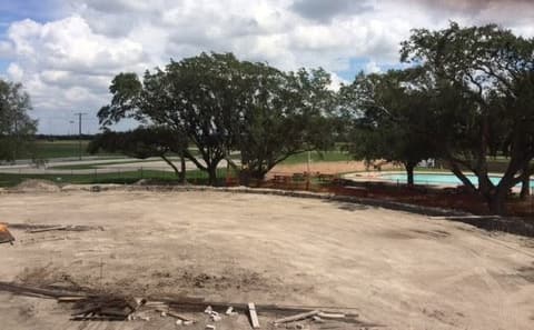 Construction of the new student center — later the Harte Student Center — October 10, 2014.